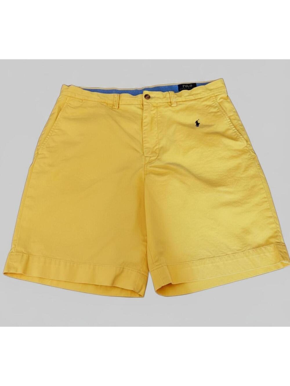 Polo Ralph Lauren Yellow Stretch Classic Fit Chino Shorts